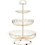 ⁦Panier à Fruits en Métal à 3 Niveaux – سلة فواكه معدنية بثلاث طبقات⁩ - الصورة ⁦2⁩