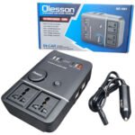 ⁦Onduleur de voiture USB Type-C Olesson 1661 220V/200W - محول التيار الكهربائي في السيارة⁩ - الصورة ⁦4⁩