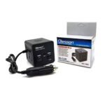 ⁦Convertisseur de tension en voiture avec surveillance de puissance 150 watts, 12 volts, 2 USB, 1 USB type C et 2 prises⁩ - الصورة ⁦2⁩