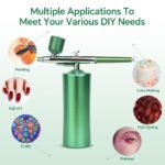 ⁦Kit aérographe avec compresseur intégré rechargeable pour nail arts et décoration - جهاز  رسم وتزيين⁩ - الصورة ⁦3⁩