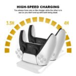 ⁦Station de charge sans fil Type C Double Chargeur pour Manette PS5 - شاحن يد التحكم⁩ - الصورة ⁦6⁩