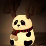 ⁦Veilleuse Forme de Panda Silicone Rechargeable Pour Bébé⁩ - الصورة ⁦3⁩