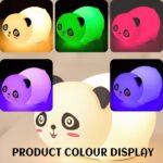 ⁦Lampe Tactile en Silicone Rechargeable USB - Veilleuse Enfant Panda⁩ - الصورة ⁦5⁩