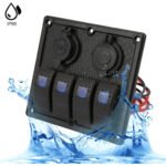 ⁦Panneau de commande 12-24V à 4 Interrupteur  – لوحة تحكم⁩ - الصورة ⁦2⁩