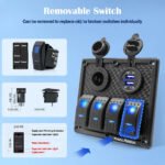 ⁦Panneau de commande 12-24V à 4 Interrupteur  – لوحة تحكم⁩ - الصورة ⁦7⁩