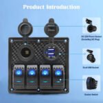 ⁦Panneau de commande 12-24V à 4 Interrupteur  – لوحة تحكم⁩ - الصورة ⁦6⁩
