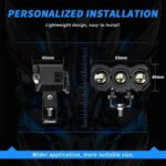 ⁦Projecteur Universel LED à 3 lentilles Pour Vélo et Moto⁩ - الصورة ⁦3⁩