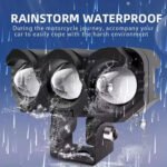 ⁦Projecteur Universel LED à 3 lentilles Pour Vélo et Moto⁩ - الصورة ⁦4⁩