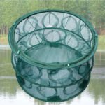 ⁦Piège de Pêche Poissons Rond 20 Trous pliable et portable 70cm – شبكة صيد الأسماك⁩ - الصورة ⁦5⁩