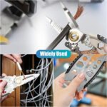 ⁦Pince à Dénuder Multifonction de 17,8 cm 9-en-1 Outil à Dénudage Pour Électriciens Professionnel⁩ - الصورة ⁦4⁩