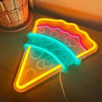⁦Signe Néon Led Pizza Pour Décoration De Restaurant⁩ - الصورة ⁦2⁩
