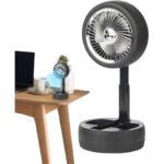 ⁦Ventilateur Pliable et Portable Forme Roue Silencieux avec 3 Vitesse - مروحة محمولة⁩ - الصورة ⁦4⁩