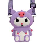 ⁦Mini Sac à Bandoulière Kuromi – Accessoire Kawaii pour Enfants et Fans de Manga⁩ - الصورة ⁦2⁩