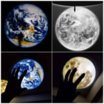 ⁦Lampe de lune projecteur veilleuse 360° lumière de projection de lune éclairage de charge USB⁩ - الصورة ⁦10⁩