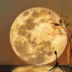 ⁦Lampe de lune projecteur veilleuse 360° lumière de projection de lune éclairage de charge USB⁩ - الصورة ⁦6⁩