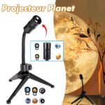 Lampe de lune projecteur veilleuse 360° lumière de projection de lune éclairage de charge USB