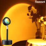 ⁦Projecteur de coucher de soleil rotatif à 180 ° USB décoration murale⁩ - الصورة ⁦3⁩