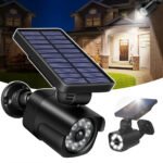 Projecteur mural à energie solaire en forme de camera Avec Détecteur De Mouvement et détecteur jour/nuit