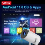 ⁦Projecteur de Jeux Intelligent a Haute Résolution avec Deux Manettes - مشغل ألعاب وجهاز عرض على الحائط⁩ - الصورة ⁦7⁩