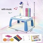 ⁦Jouet Projecteur de Dessin Aolieh, Table de Dessin Éducative pour Enfants avec Projecteur LED et Accessoires – لعبة جهاز عرض الرسم للأطفال⁩ - الصورة ⁦5⁩