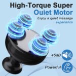 ⁦Pistolet de massage portatif à 4 têtes pour tissus profonds - جهاز تدليك الجسم⁩ - الصورة ⁦7⁩