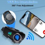 ⁦Oreillette Bluetooth pour Casque Moto avec Camera Full HD App Control - سماعات سائقي دراجة النارية مع كاميرة مدمجة⁩ - الصورة ⁦9⁩