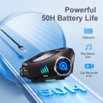 ⁦Oreillette Bluetooth pour Casque Moto avec Camera Full HD App Control - سماعات سائقي دراجة النارية مع كاميرة مدمجة⁩ - الصورة ⁦3⁩