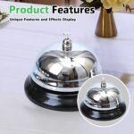 ⁦Mini Sonnette d'Appel en Métal Antirouille pour Bureau – جرس نداء معدني صغير مقاوم للصدأ للمكتب⁩ - الصورة ⁦4⁩