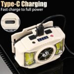 ⁦Lampe frontale LED COB à induction Rechargeable par USB 5 Modes - مصباح رأس قابل للشحن⁩ - الصورة ⁦5⁩