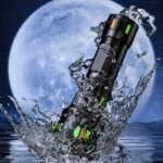 ⁦Lampe de Poche LED à Zoom Télescopique avec Bandes Fluorescentes - مصباح يدوي مع زووم تلسكوبي⁩ - الصورة ⁦3⁩