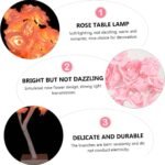 ⁦Lampe de Table fleur avec LED – مصباح طاولة زهور مزود⁩ - الصورة ⁦10⁩