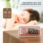 ⁦Réveil Bluetooth Rétro avec Haut-Parleur et Fonction IPX5 – ساعة منبه بلوتوث مع مكبر صوت⁩ - الصورة ⁦5⁩