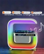 ⁦Réveil intelligente RGB type Big G Wireless Charger / Speaker Bluetooth 5.0 - منبه ذكي و شاحن لاسلكي ومكبر صوت بلوتوث⁩ - الصورة ⁦4⁩