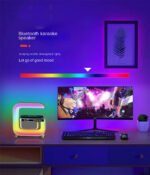 ⁦Réveil intelligente RGB type Big G Wireless Charger / Speaker Bluetooth 5.0 - منبه ذكي و شاحن لاسلكي ومكبر صوت بلوتوث⁩ - الصورة ⁦3⁩