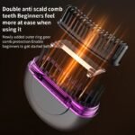 ⁦Mini Brosse à lisser électrique sans fil avec 3 réglages de chaleur - مشط حراري حجم صغير ومحمول⁩ - الصورة ⁦6⁩