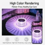 ⁦Lampe de Table en Cristal à Gradation tactile, Veilleuse Rechargeable par USB⁩ - الصورة ⁦7⁩