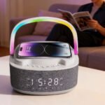 Haut Parleur Bluetooth Portable S301 à LED RGB chargement sans fil 15W - مكبر صوت بلوتوث وشاحن لاسلكي 2في1