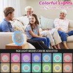 ⁦Haut-parleur et Lampe de Chevet avec Lumière d'ambiance RGB et Chargeur Induction 15W - مكبر صوت وشاحن لاسلكي مع إضاءة ملونة⁩ - الصورة ⁦7⁩