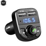 ⁦Car X8 Wireless Bluetooth FM Transmitter Kit USB Fast Charger Adapter Mp3 Player⁩ - الصورة ⁦3⁩