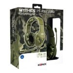 ⁦Konix Mythics Casque gaming filaire PS-400 pour console Haut-parleurs 40 mm - Microphone - Motif camouflage vert kaki⁩ - الصورة ⁦2⁩