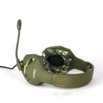 ⁦Konix Mythics Casque gaming filaire PS-400 pour console Haut-parleurs 40 mm - Microphone - Motif camouflage vert kaki⁩ - الصورة ⁦4⁩