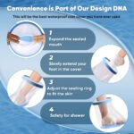 ⁦Housse de plâtre imperméable pour la douche protection demi pied adulte – غطاء عازل للمياه للرجل المكسورة⁩ - الصورة ⁦6⁩