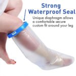 ⁦Housse de plâtre imperméable pour la douche protection pour demi jambe adulte - غطاء عازل للمياه للرجل المكسورة⁩ - الصورة ⁦5⁩