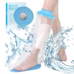 Housse de plâtre imperméable pour la douche protection pour demi jambe adulte - غطاء عازل للمياه للرجل المكسورة