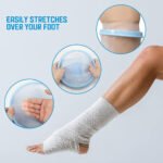 ⁦Housse de plâtre imperméable pour la douche, protection pour jambe adulte - غطاء عازل للمياه للرجل المكسورة كاملة⁩ - الصورة ⁦3⁩