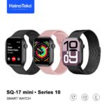⁦HainoTeko SQ-17 Mini Smart Watch Series 10 AMOLED avec 3 Bracelets - ساعة ذكية أصلية للنساء⁩ - الصورة ⁦3⁩