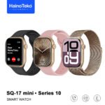 ⁦HainoTeko SQ-17 Mini Smart Watch Series 10 AMOLED avec 3 Bracelets - ساعة ذكية أصلية للنساء⁩ - الصورة ⁦2⁩