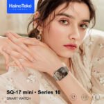 ⁦HainoTeko SQ-17 Mini Smart Watch Series 10 AMOLED avec 3 Bracelets - ساعة ذكية أصلية للنساء⁩ - الصورة ⁦7⁩