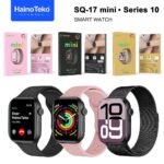 HainoTeko SQ-17 Mini Smart Watch Series 10 AMOLED avec 3 Bracelets - ساعة ذكية أصلية للنساء