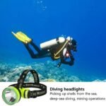 ⁦Lampe Frontale de Plongée Étanche et Rechargeable - مصباح غطس⁩ - الصورة ⁦3⁩